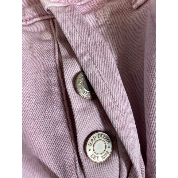 Gap Cheeky Straight High Rise Dusty Rose Denim Jeans Women Size 4/27R Button Fly - Picture 8 of 9